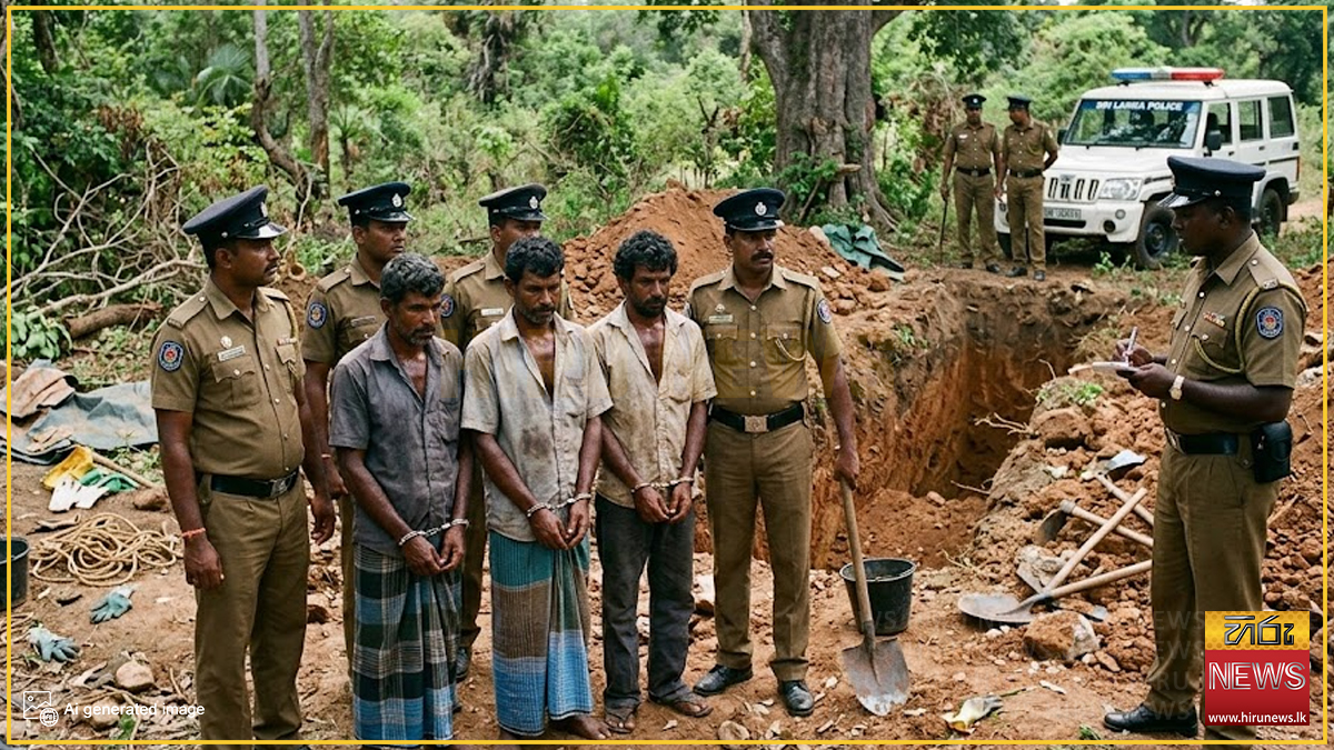 පුරාවස්තු සෙවූ පහේ කල්ලිය අත්අඩංගුවට