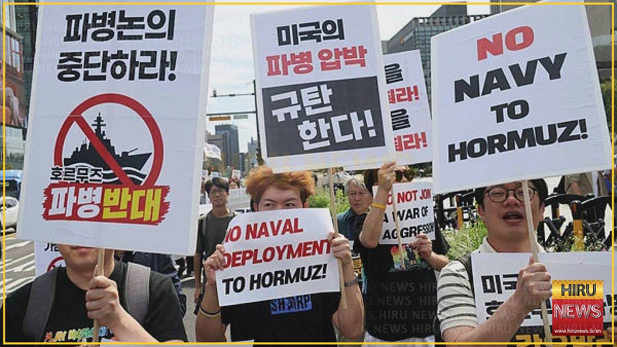Protesters call on Seoul to stay out of US-Iran war