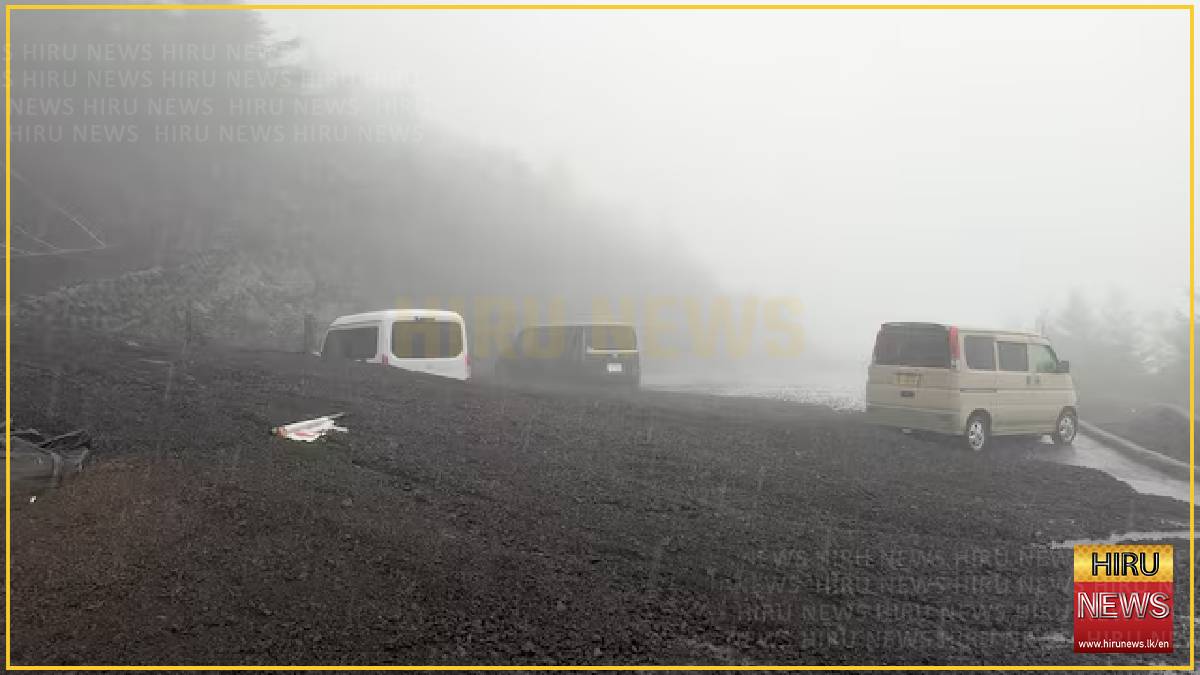 Landslide hits Japan's Mount Fuji after heavy rain 