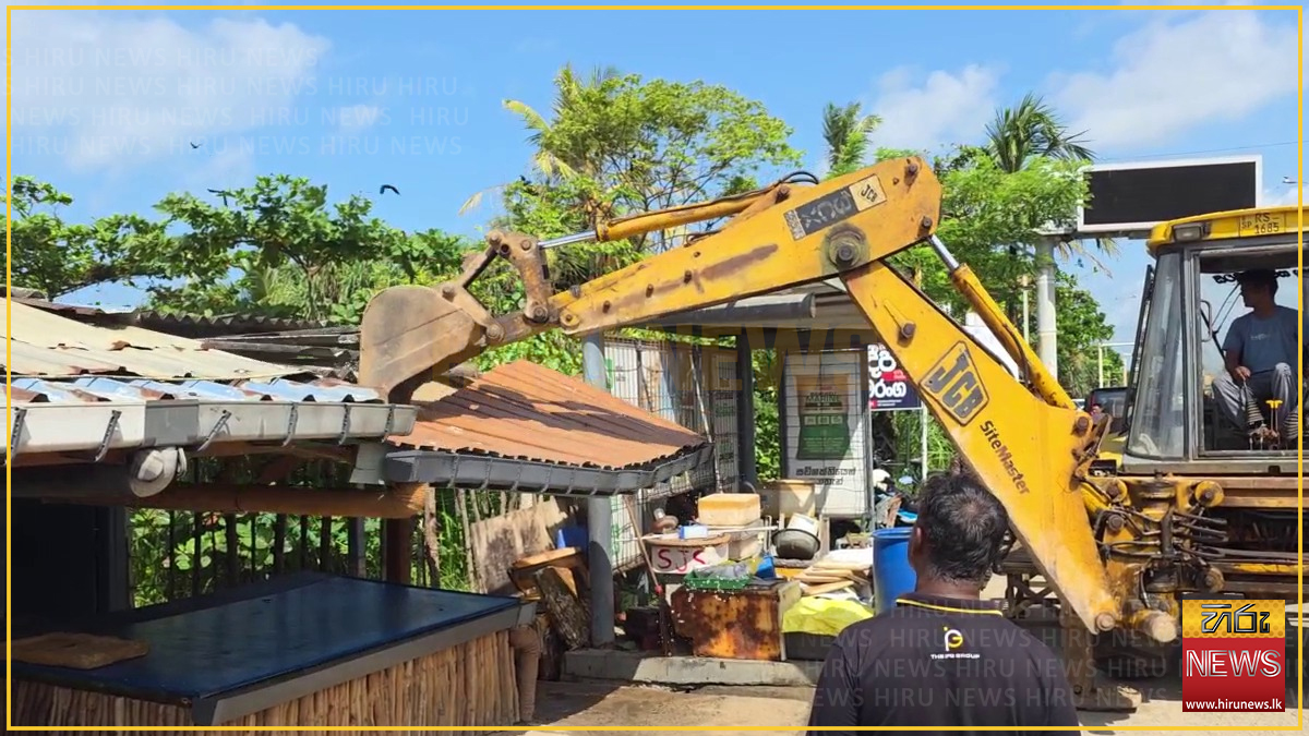 ගාල්ල, දෙවට වෙරළේ අනවසර මාළු කඩ ඉවත් කරයි