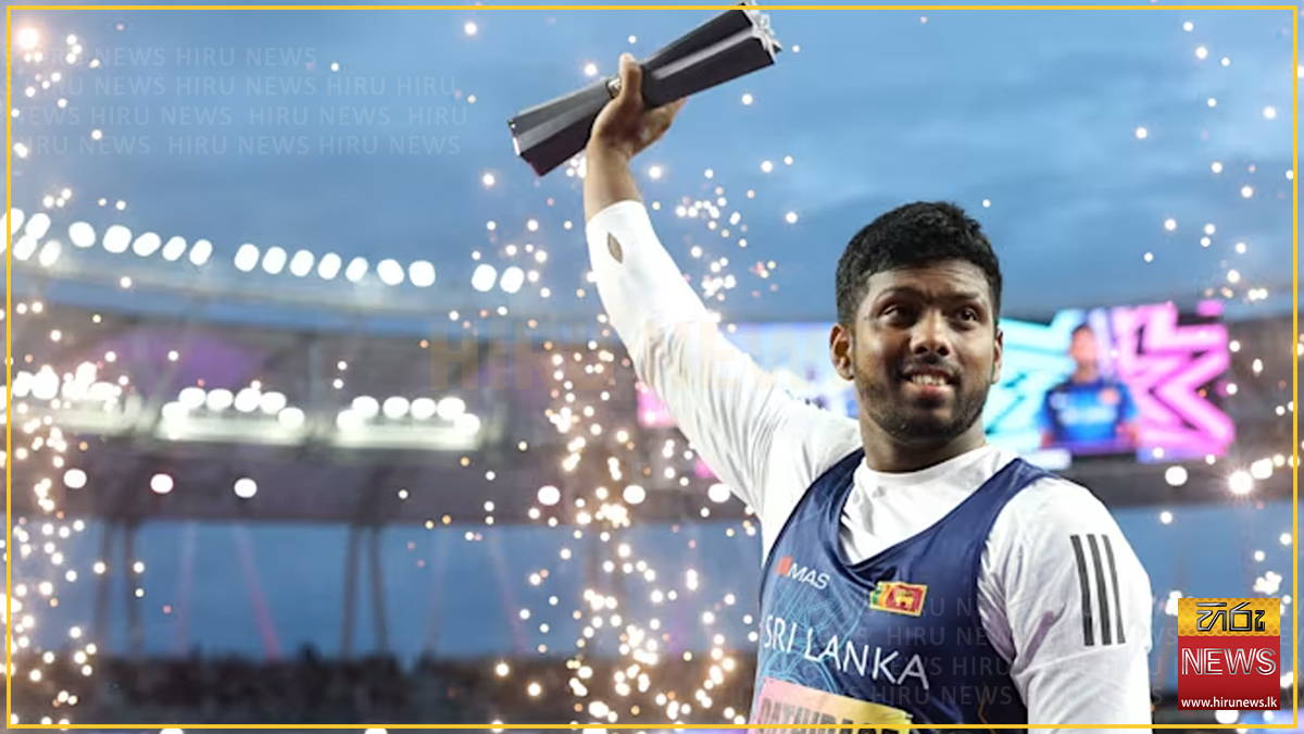 World Athletics Ultimate Championship තරගාවලිය ජයග්‍රහණයෙන් පසු රුමේෂ් තරංග හෙට දිවයිනට