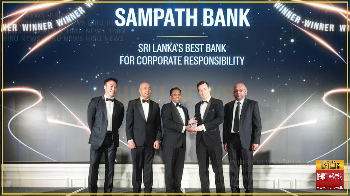 Sampath Bank, Lanka’s ‘Best Bank for Corporate Responsibility’ at Euromoney Awards