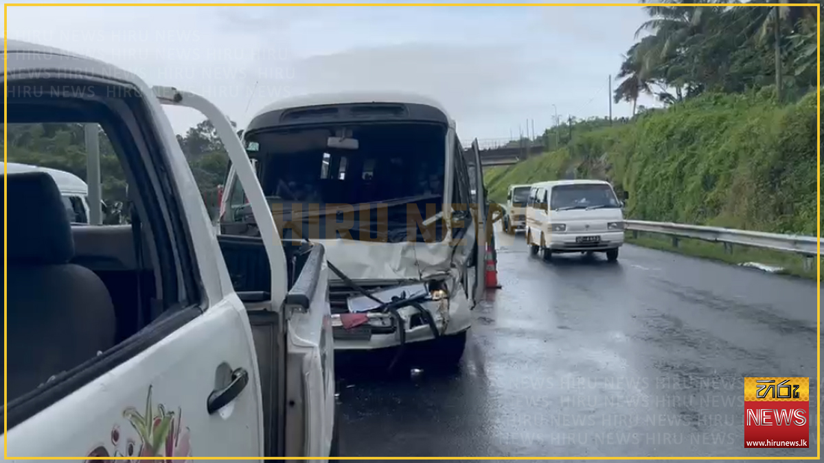 දක්ෂිණ අධිවේගයේ ගැලණිගම-දොඩන්ගොඩ අතර වාහන 8ක් ගැටෙයි : 10ක් රෝහලට