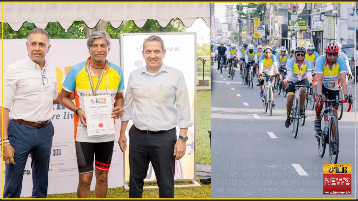 DFCC Bank powers 1333 Bikeathon on World Suicide Prevention Day