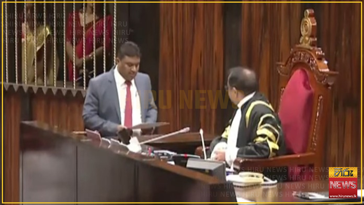 මුස්ලිම් කොංග්‍රසයේ ජාතික ලැයිස්තු මන්ත්‍රී ධුරය සඳහා හබීබ් රිෆාන් දිවුරුම් දෙයි