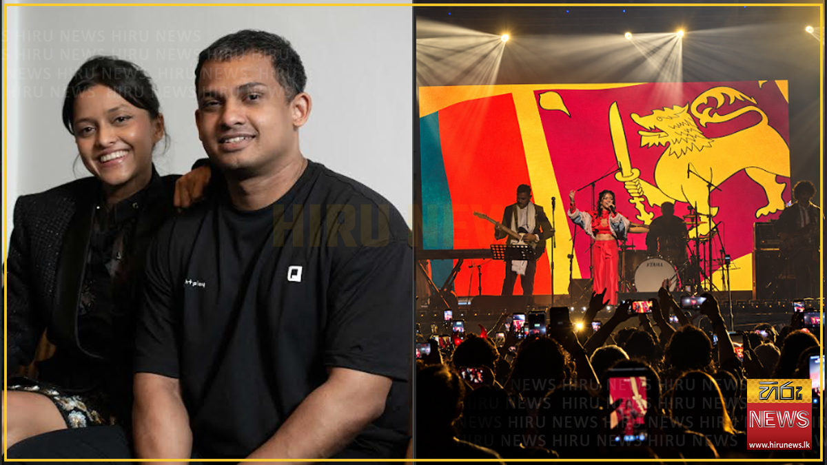 Sri Lankan singer Yohani performing with her band at the Ziro Festival of Music in India
