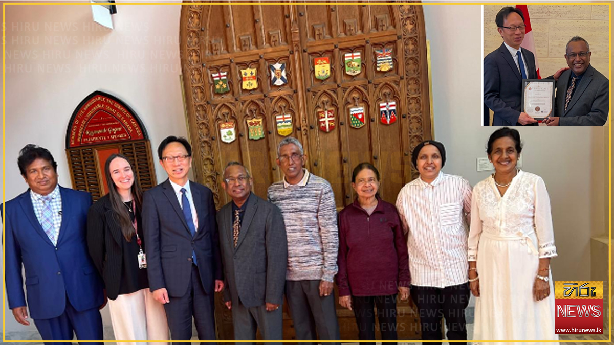 Buddhist cultural delegation recognised during a visit to Canada’s Senate Chamber