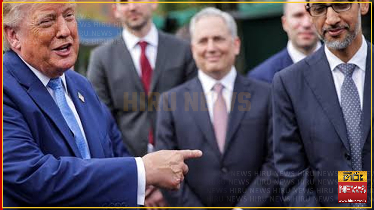 අත්ලාන්තික් සාගරය ‘ට්‍රම්ප් සාගරය’ කරන්න කළ ඉල්ලීම ගූගල් ප්‍රධානියා ප්‍රතික්ෂේප කළ බව ට්‍රම්ප් කියයි