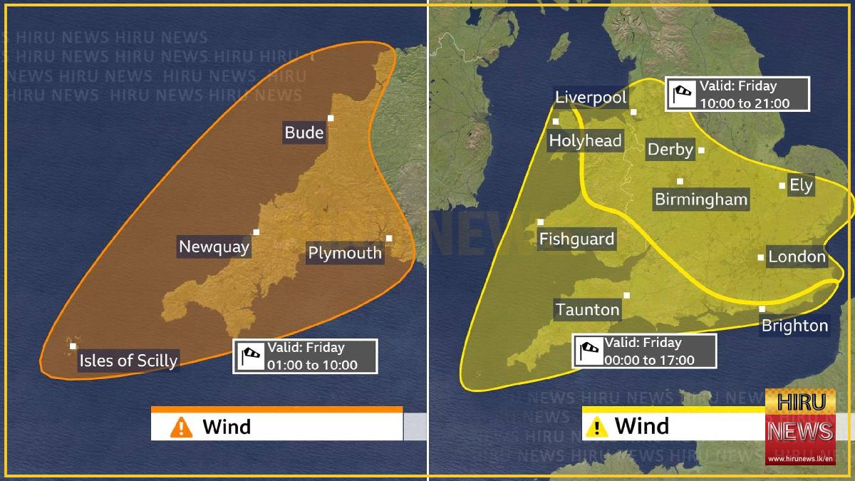 Amber warning in place as Storm Austen hits parts of UK