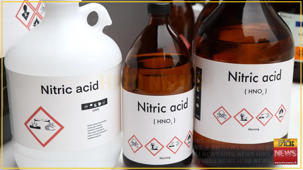 Five containers of highly concentrated nitric acid discovered following Defence Ministry tip-off