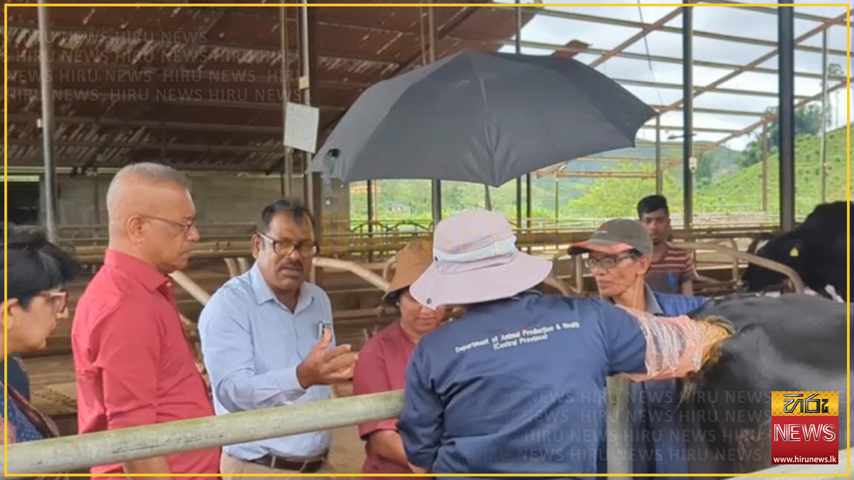 Agriculture Minister inspects dairy farms in Kotagala