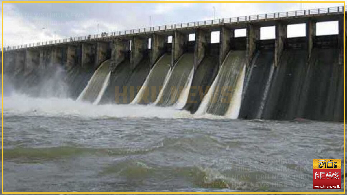 Two spill gates at Rajanganaya Reservoir remain open amid heavy rain