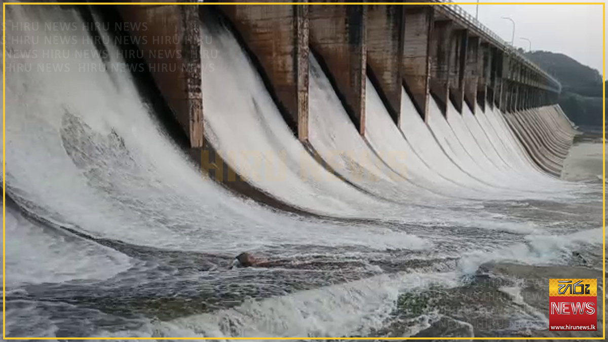 Rajanganaya reservoir opens six spill gates amid heavy rainfall