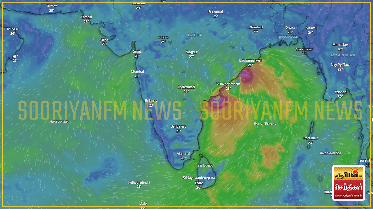 ஆந்திரப் பிரதேசம் கரையை கடக்கும் ‘அர்னாப்’ புயல்: இலங்கையின் வானிலையில் ஏற்படும் மாற்றம்!